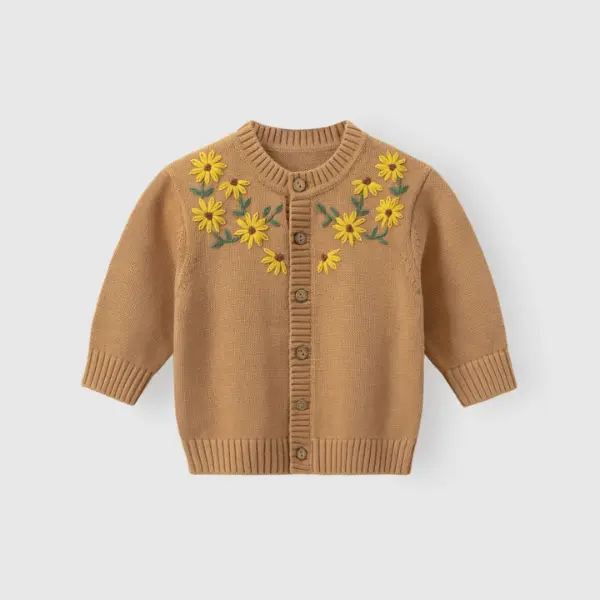 Baby bomuld strik cardigan