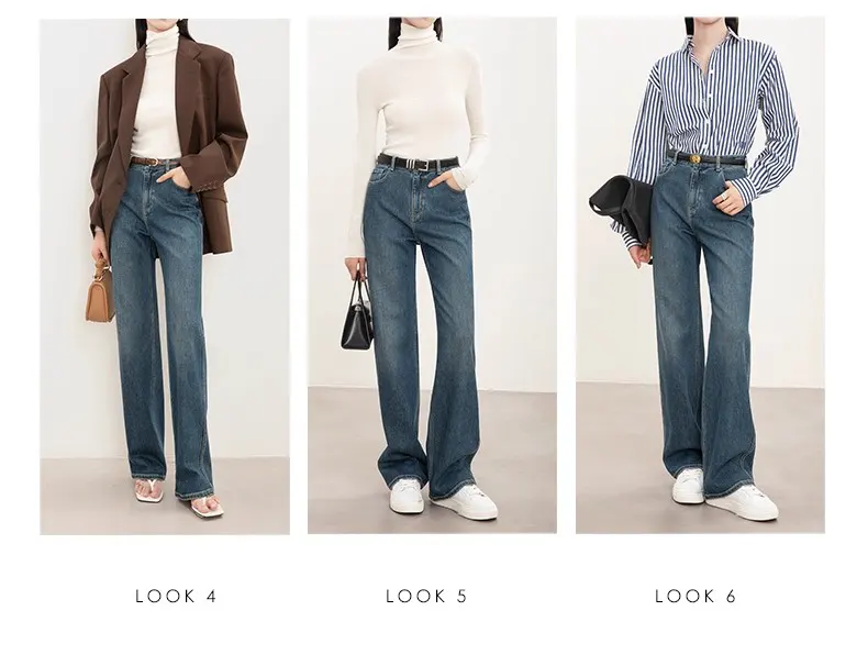 Women's Straight-Leg Denim Pants