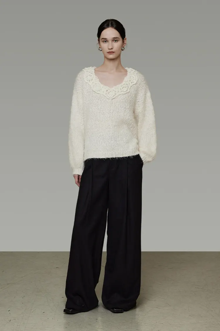 Women's 3D Lace Sweate