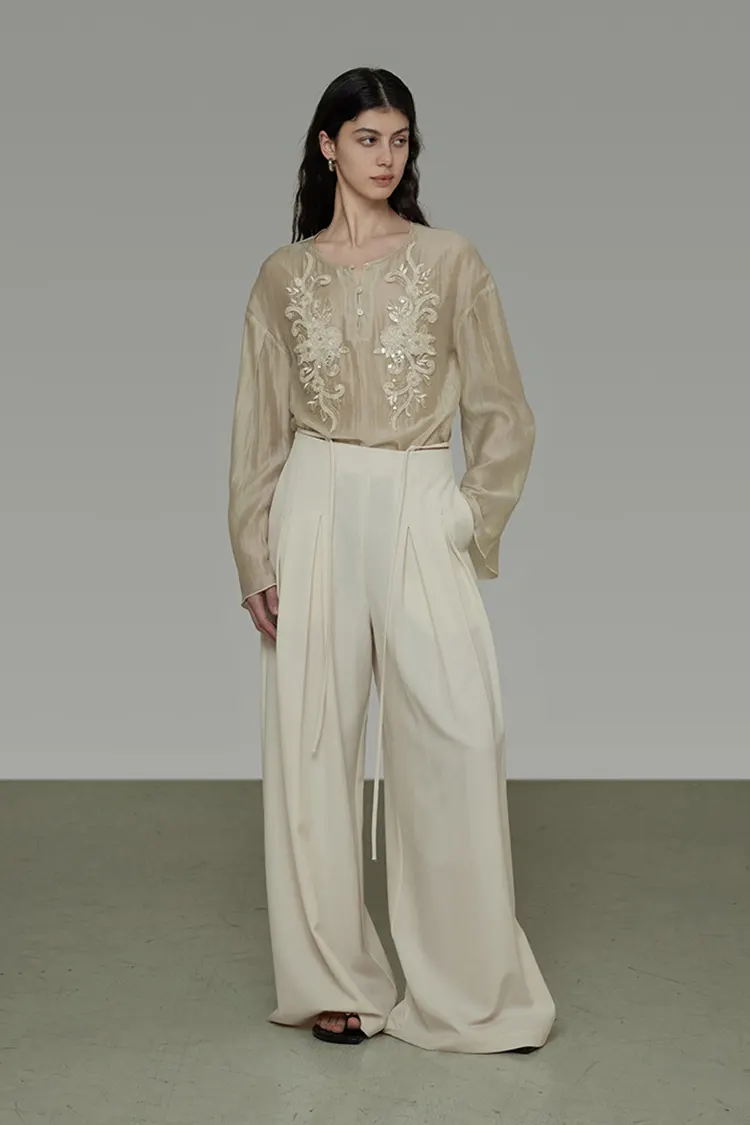 Women's Beaded Party Blouse