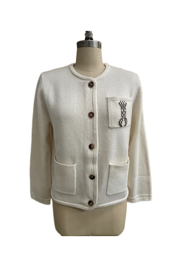 Cropped cardigan sweater til kvinder