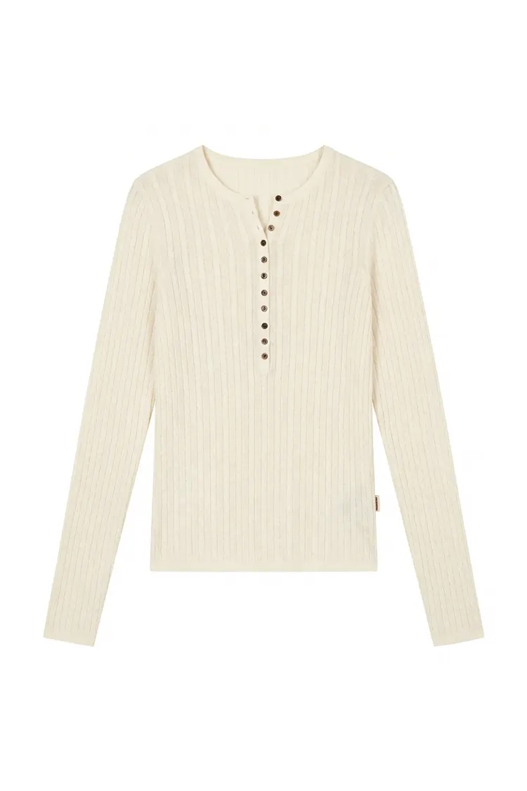 Kvinders figursyet uldtrøje